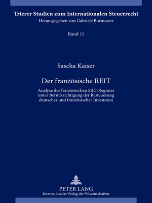 cover image of Der französische REIT